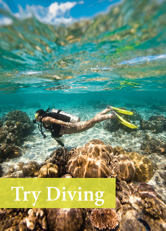 Try Scuba Diving during your active holidays in Sri Lanka with Divinguru, Diving for children and women